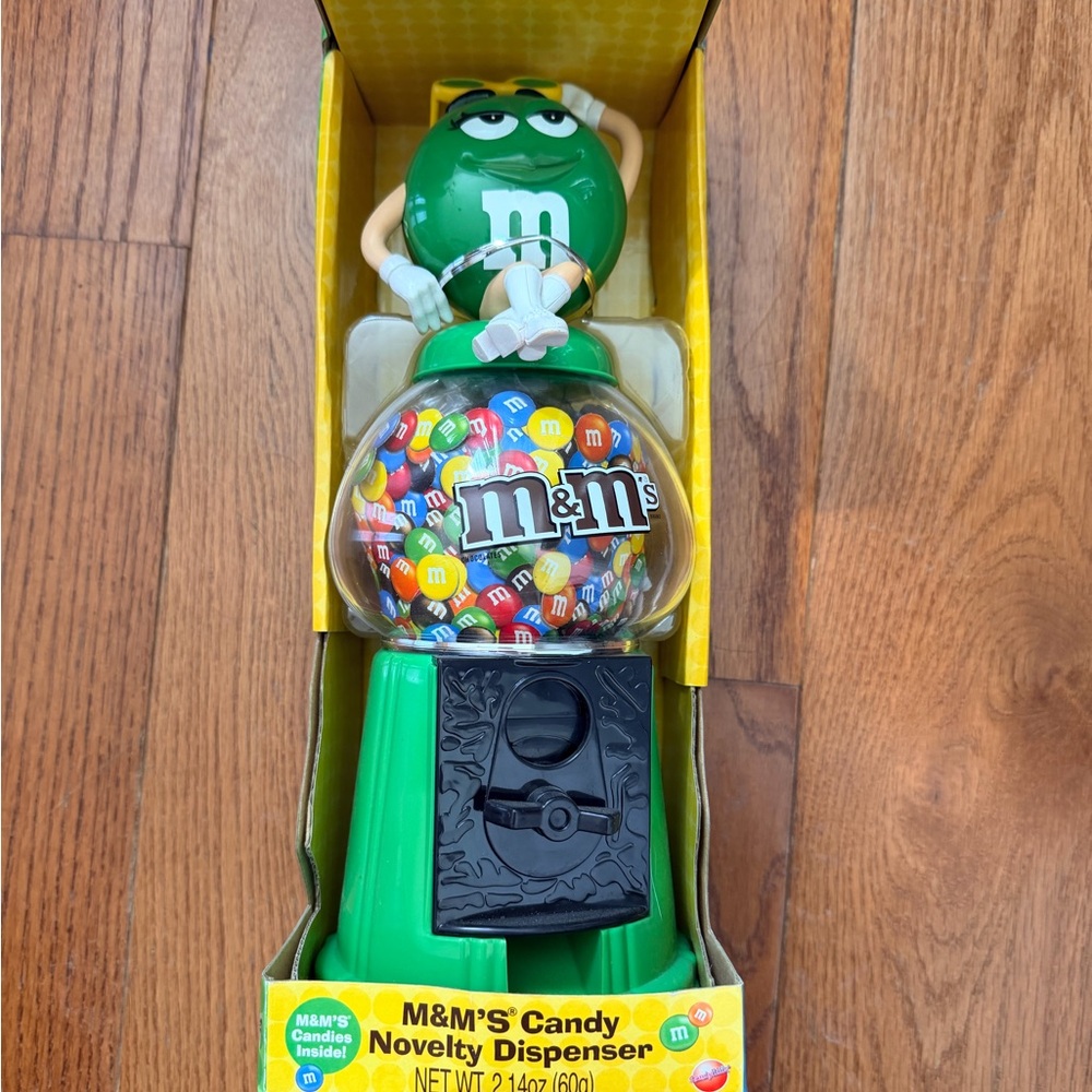 M&M'S Green Character Candy Dispenser with Multicolor Candies